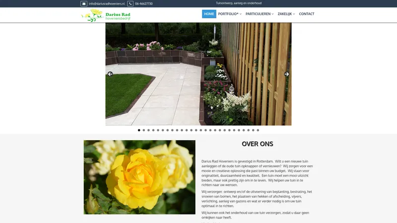 Website van Darius Rad
