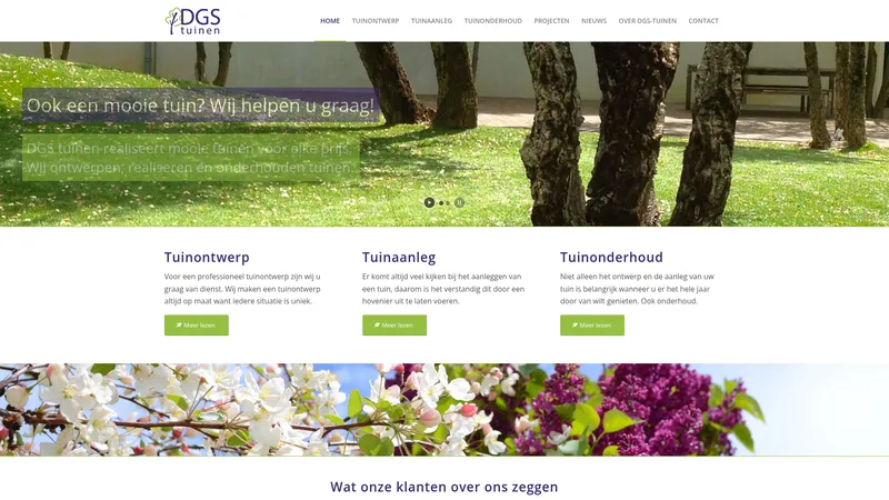 Website van DGS-Tuinen