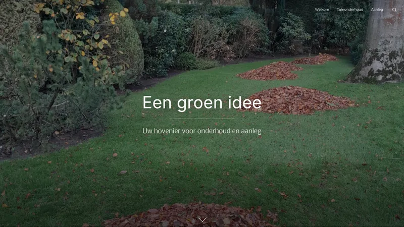 Website van Een Groen Idee