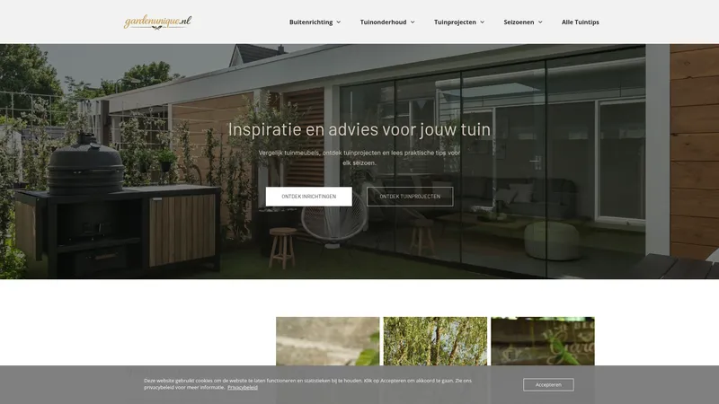 Website van Gardenunique.nl