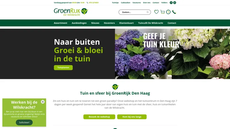Website van GroenRijk de Wilskracht