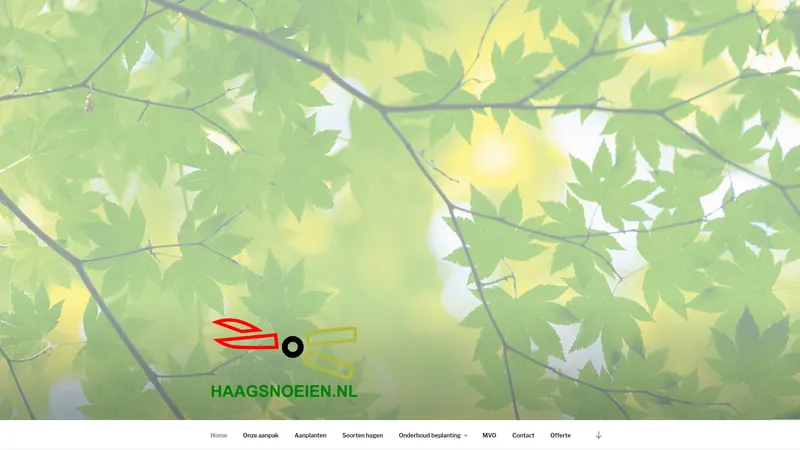 Website van Haagsnoeien.nl