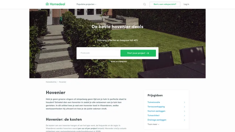 Website van Homedeal