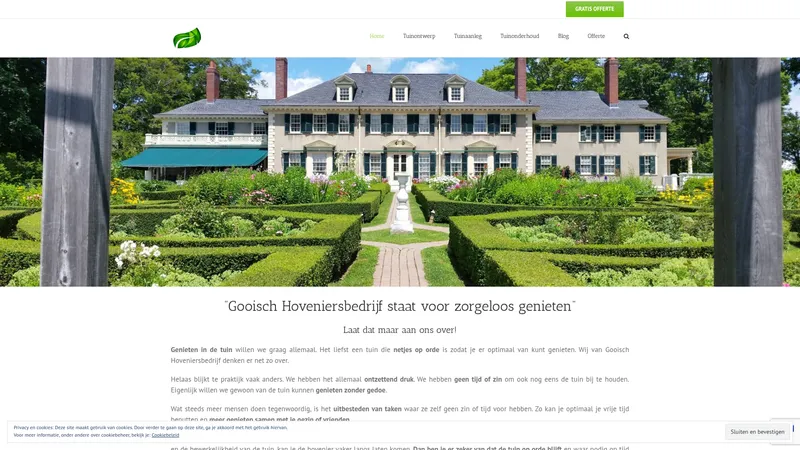 Website van Hovenier in Laren