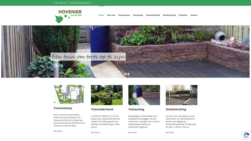 Website van Hovenierjosdewit