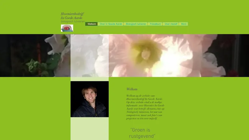 Website van Hoveniersbedrijf In Goede Aarde