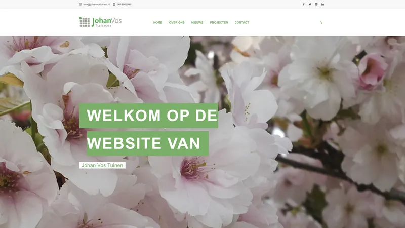 Website van Johan Vos Tuinen