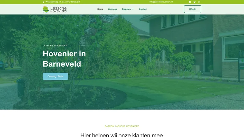 Website van Lassche Hoveniers