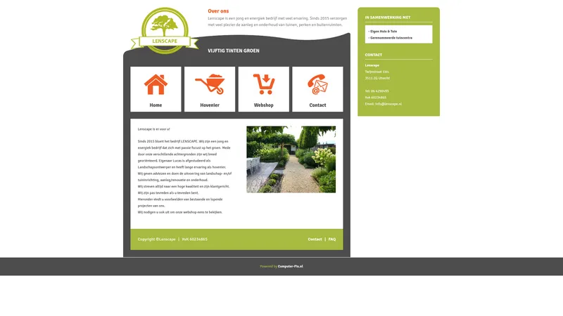 Website van LenscapeKvK