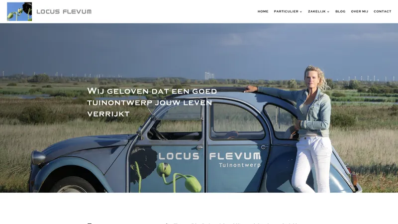 Website van Locus Flevum