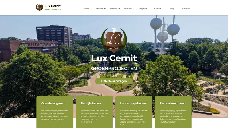 Website van Lux Cernit
