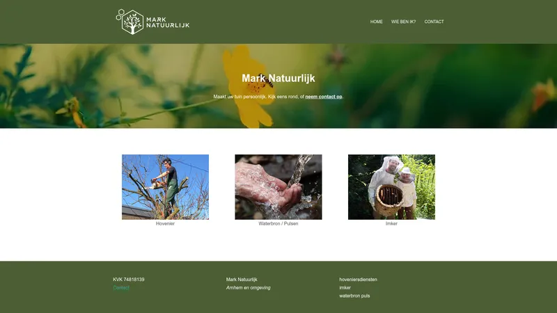 Website van Mark Natuurlijk