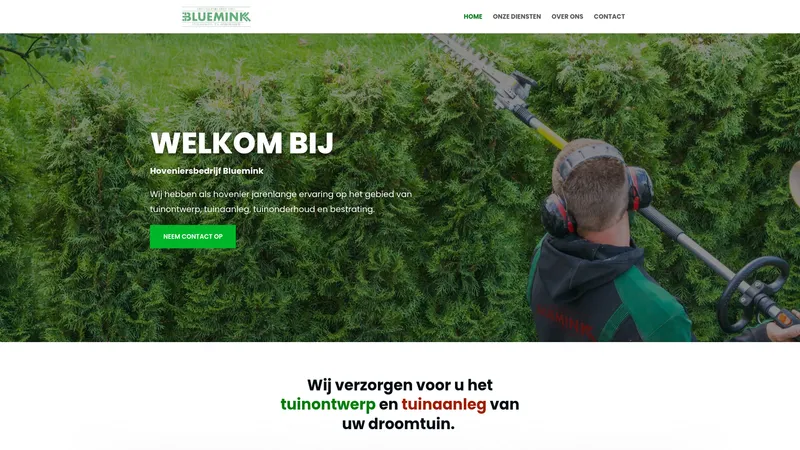 Website van Martin Bluemink Hovenier