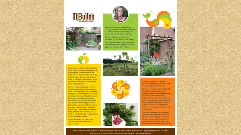 Website van MJBuiten
