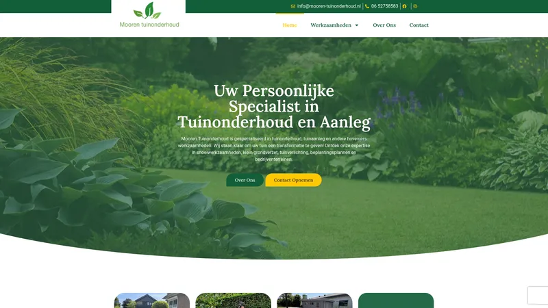 Website van Mooren-Tuinonderhoud