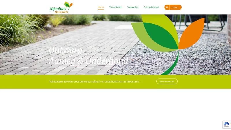 Website van Nijenhuis Hoveniers