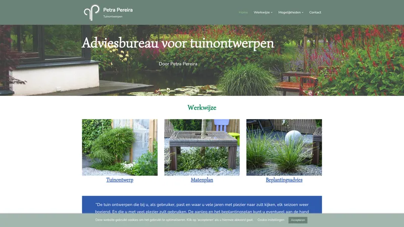 Website van Petra Pereira