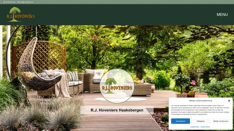 Website van R.J. Hoveniers