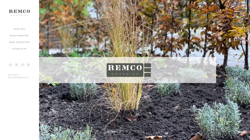 Website van Remco Hofstee Hovenier