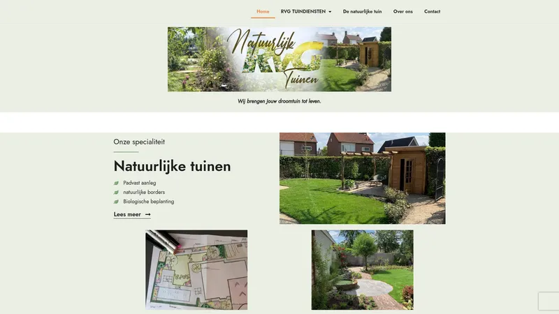 Website van RVG Tuinen