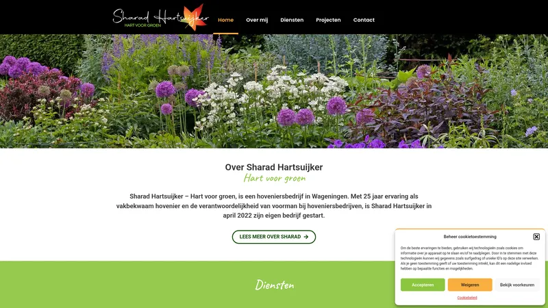 Website van Sharad Hartsuijker