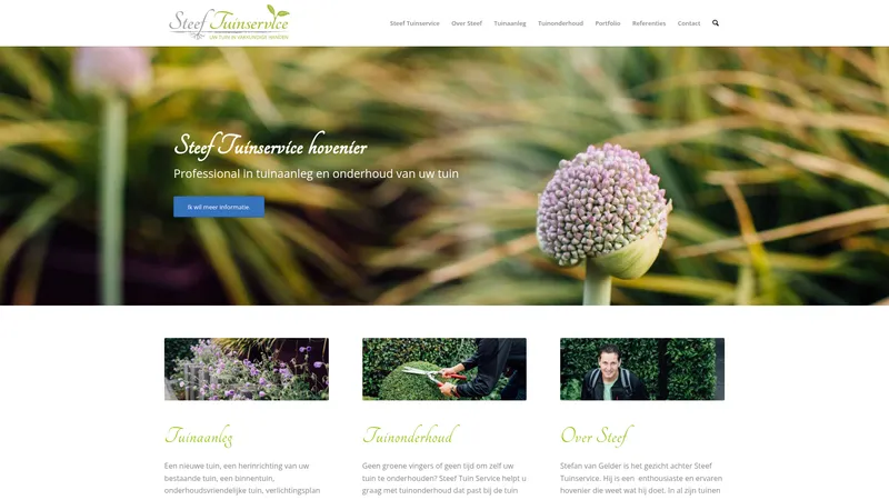 Website van Steef Tuinservice