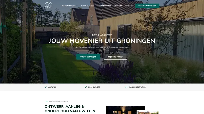 Website van Tuinassistent Groningen