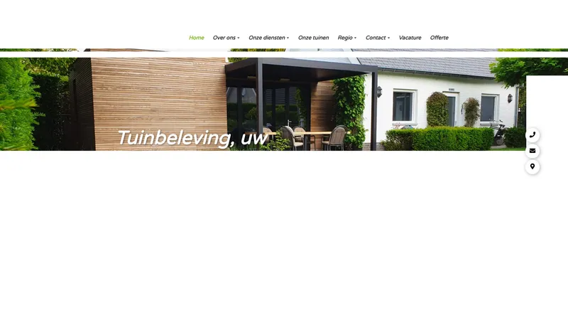 Website van Tuinbeleving