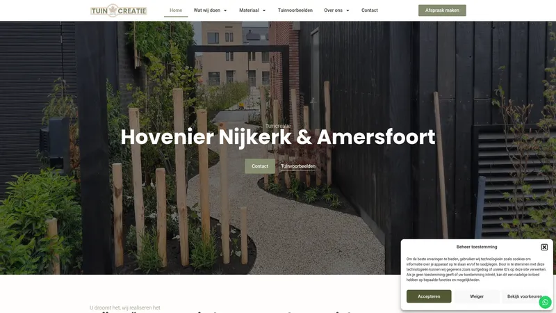 Website van Tuincreatie