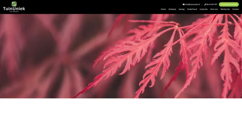 Website van Tuinuniek