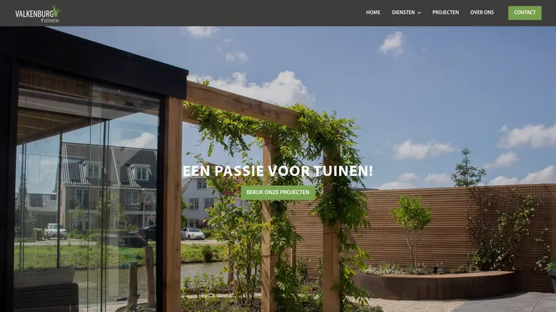 Website van Valkenburg Tuinen