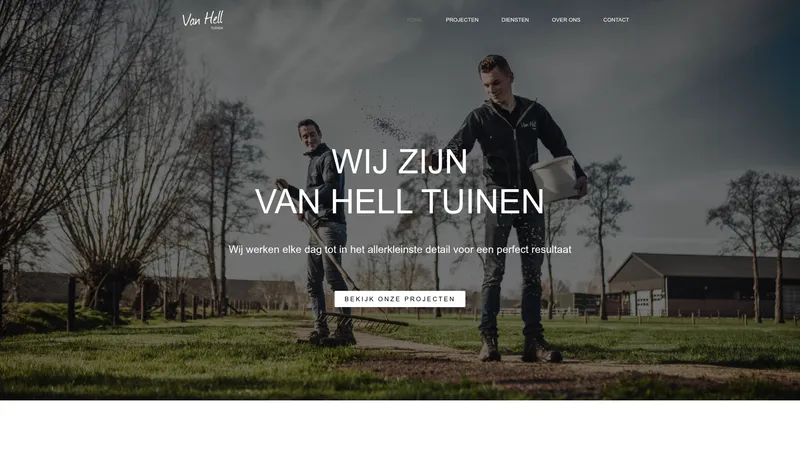 Website van Van Hell Tuinen