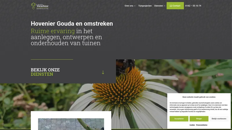 Website van Verschoor groenprojecten