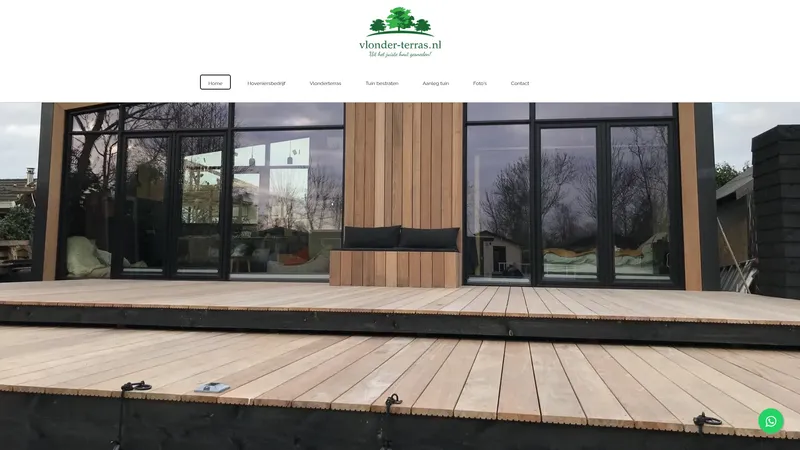 Website van Vlonder-terras