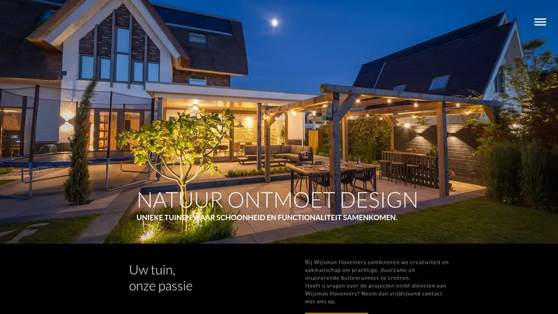 Website van Wijsman Hoveniers